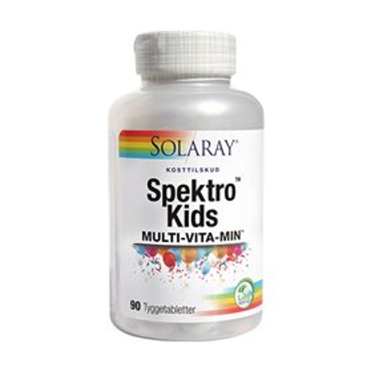 Solaray Spektro Kids tyggetablet m. bærsmag m. naturlig sødestof &bull; 90 tab. DATOVARE 01/2025