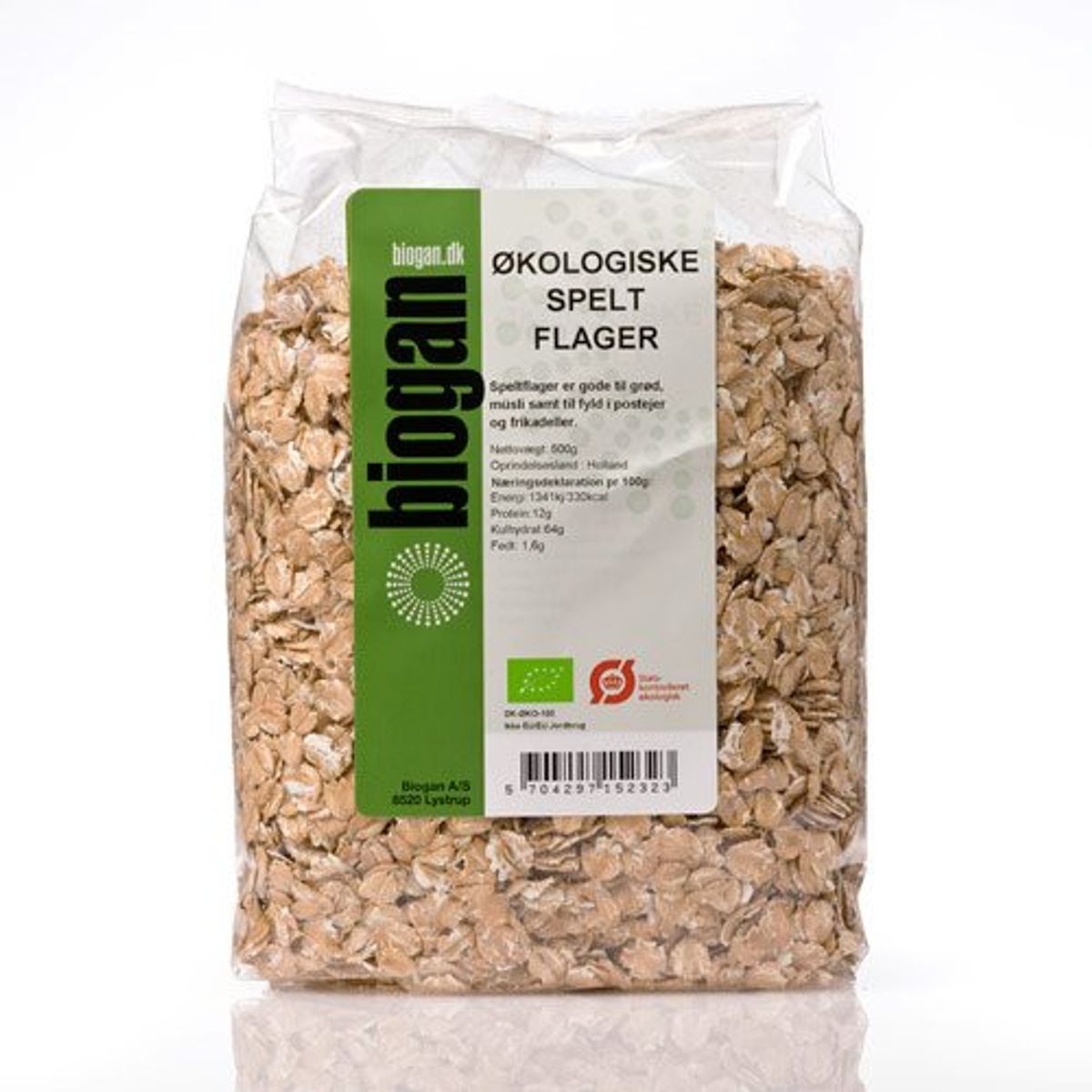 Biogan Spelt Flager Ø &bull; 500 g.