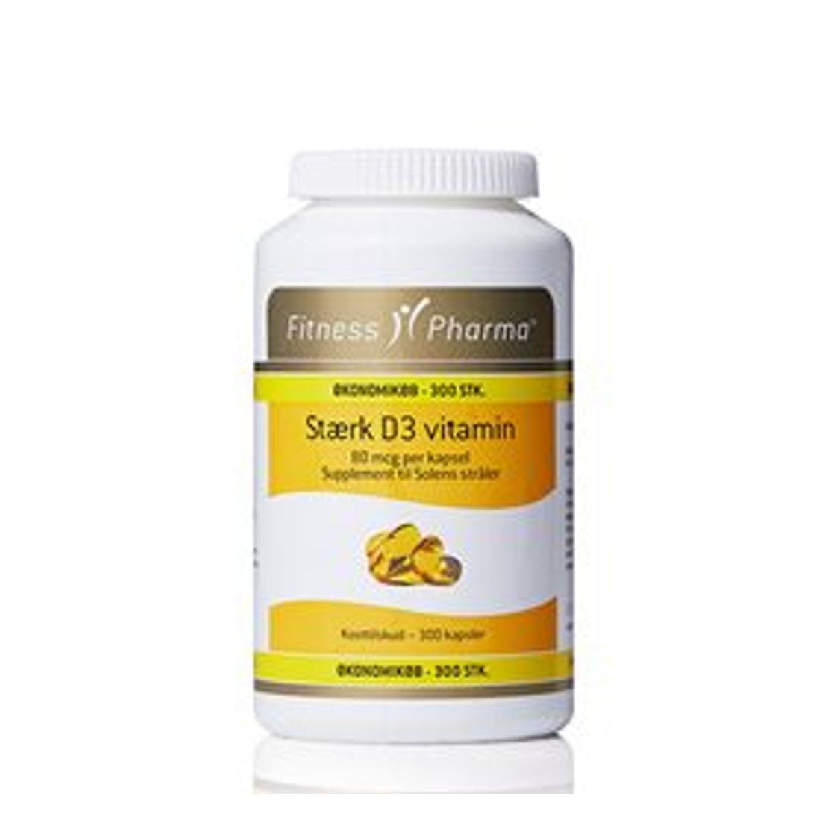 Fitness Pharma Stærk D3 vitamin &bull; 300 kap.