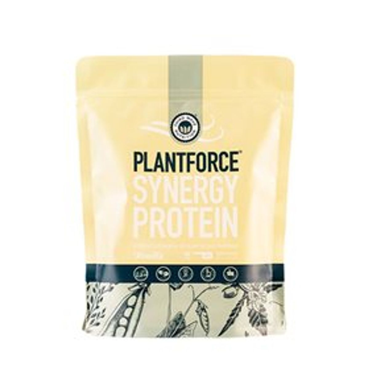 Plantforce Protein vanilje Synergy &bull; 400g.