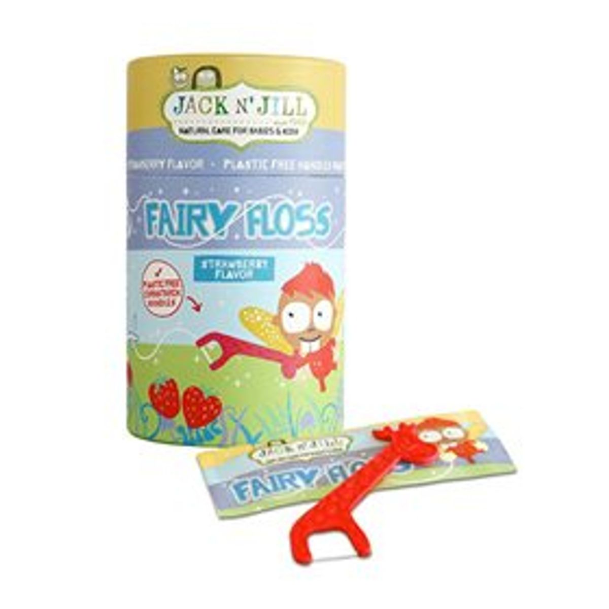 JacknJill Tandtråd til børn Fairy Floss &bull; 1 pk