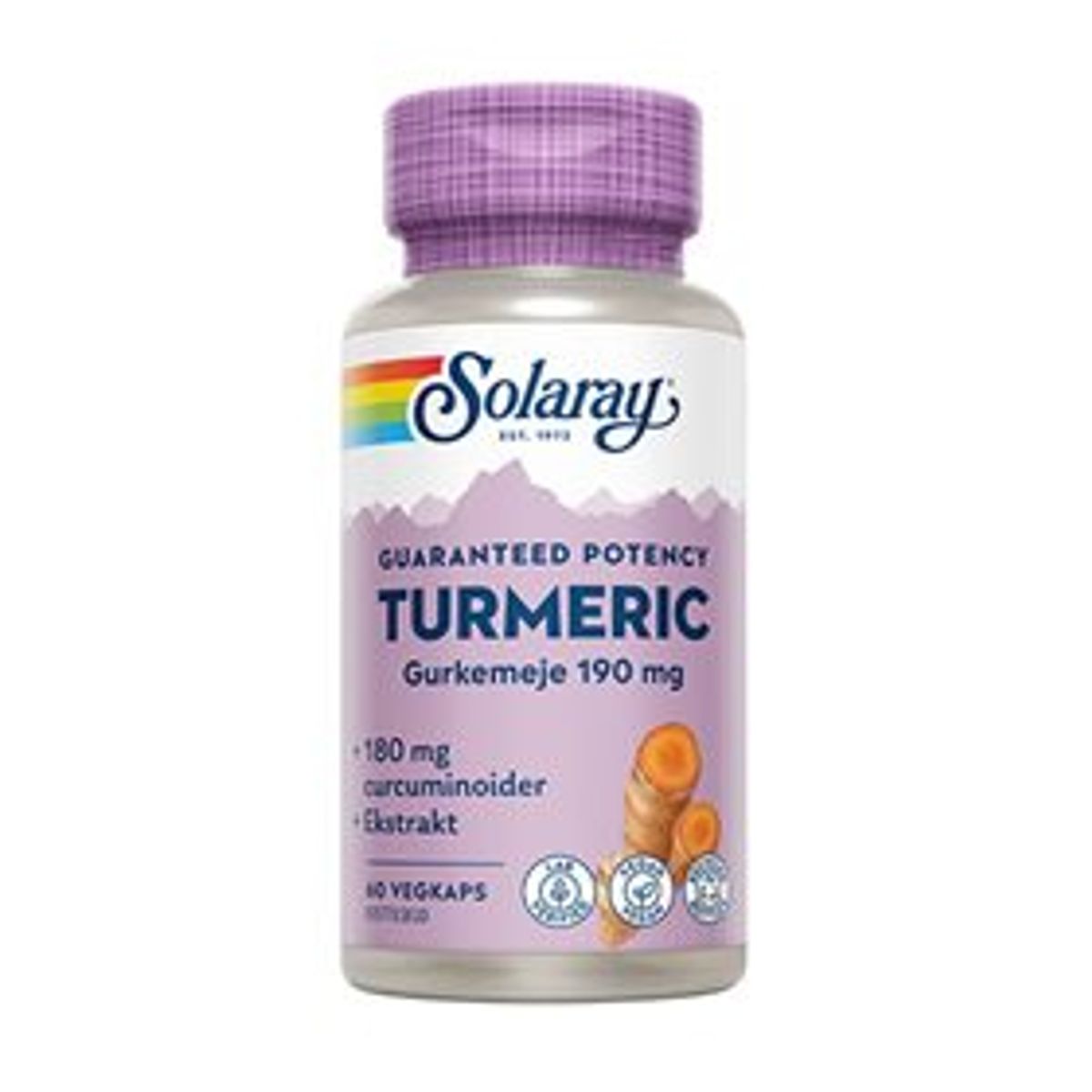 Solaray Turmeric 60 kapsler