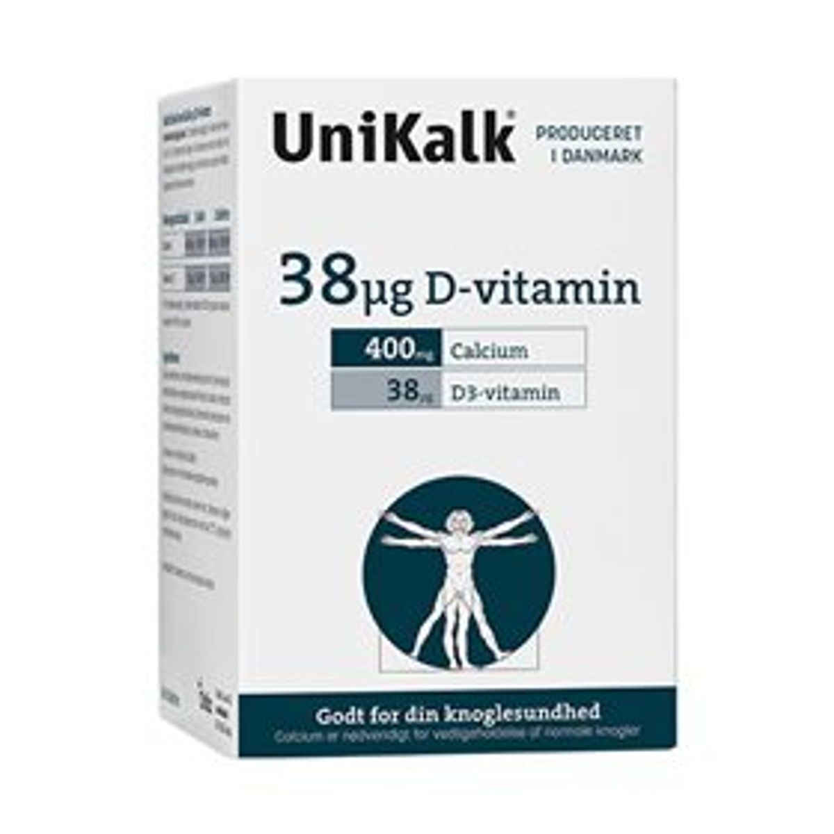 Unikalk D-vitamin 38 µg 180 tab.