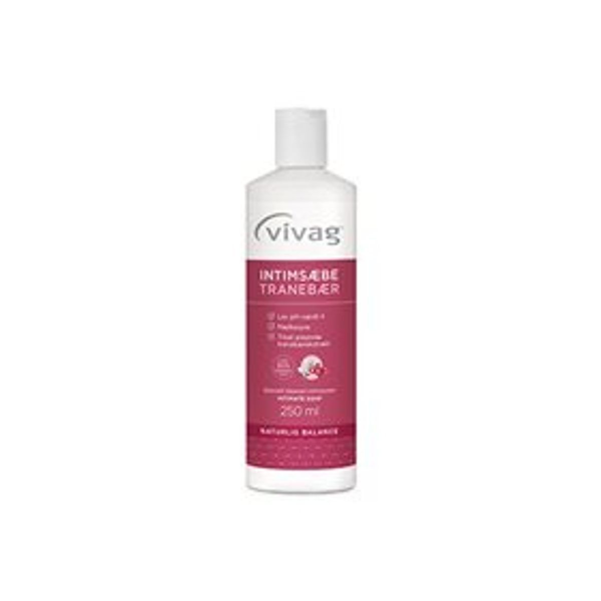 Vivag Intimsæbe Tranebær 250 ml.