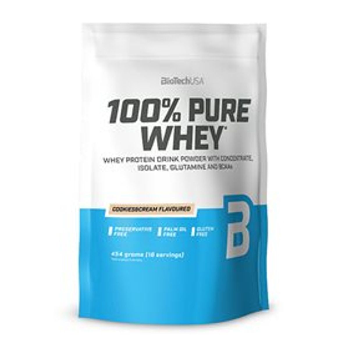 100% Pure Whey Protein pulver Cookies & Cream 454 g