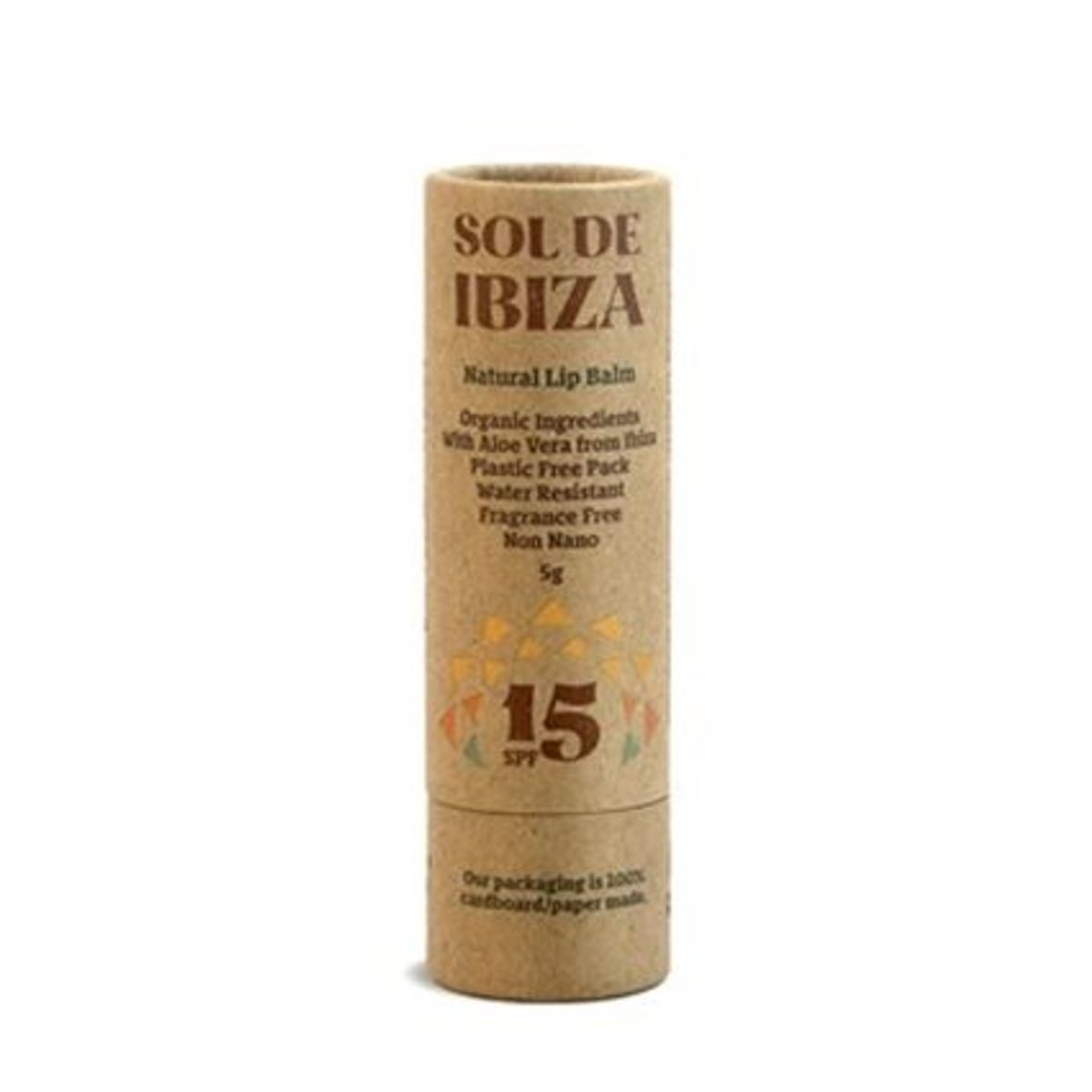 Sol De Ibiza Plastic Free Lip Balm SPF15 X