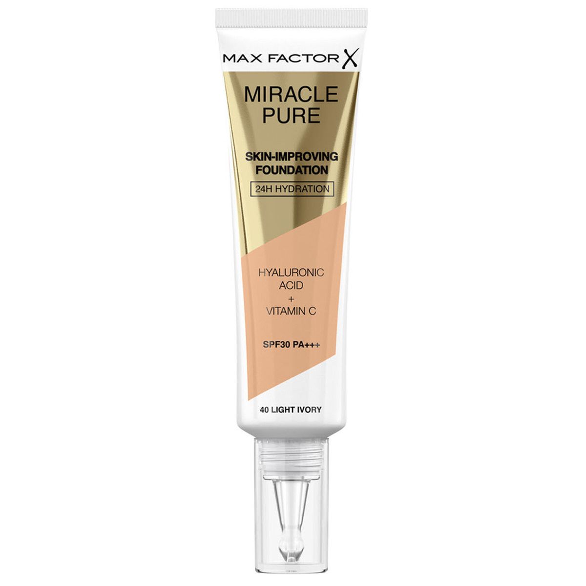 Max factor X miracle pure skin-improving foundation SPF30 40 light ivory 30ml