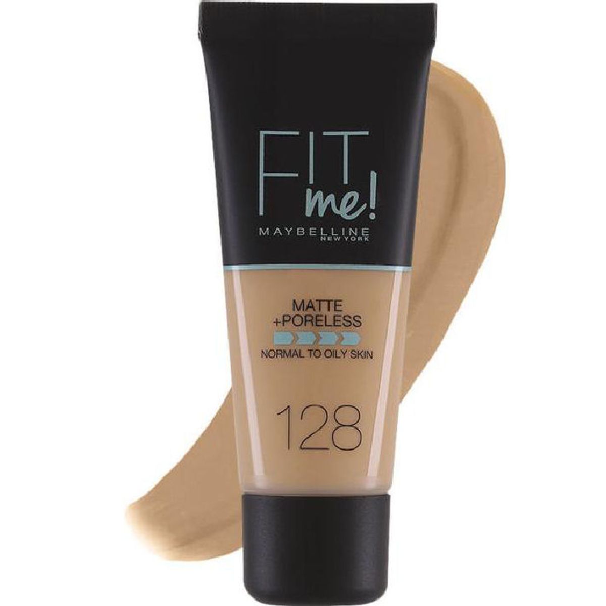 Maybelline new york fit me matte poreless 128 warm nude 30ml