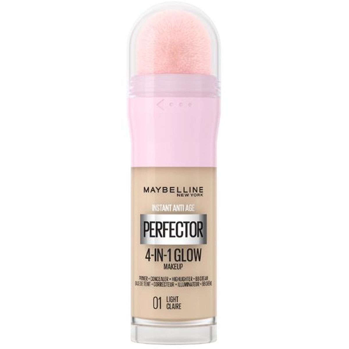 Maybelline new york instant anti age perfector 4-in-1 glow makeup 01 light claire 20ml