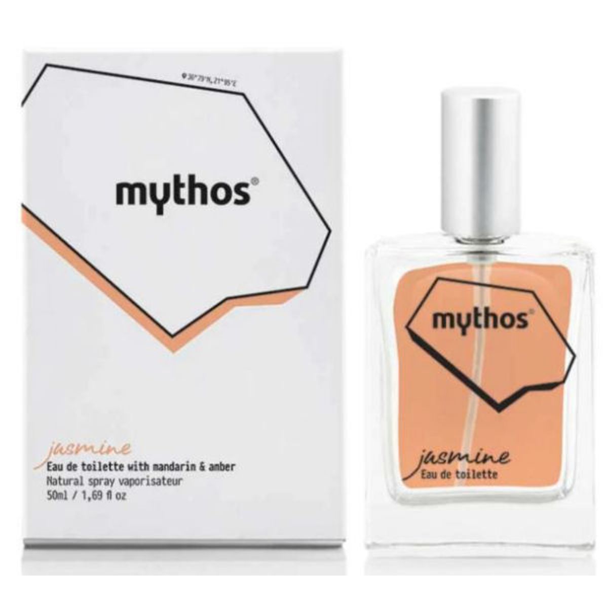 Mythos eau de toilette jasmine with mandarin & amber 50ml