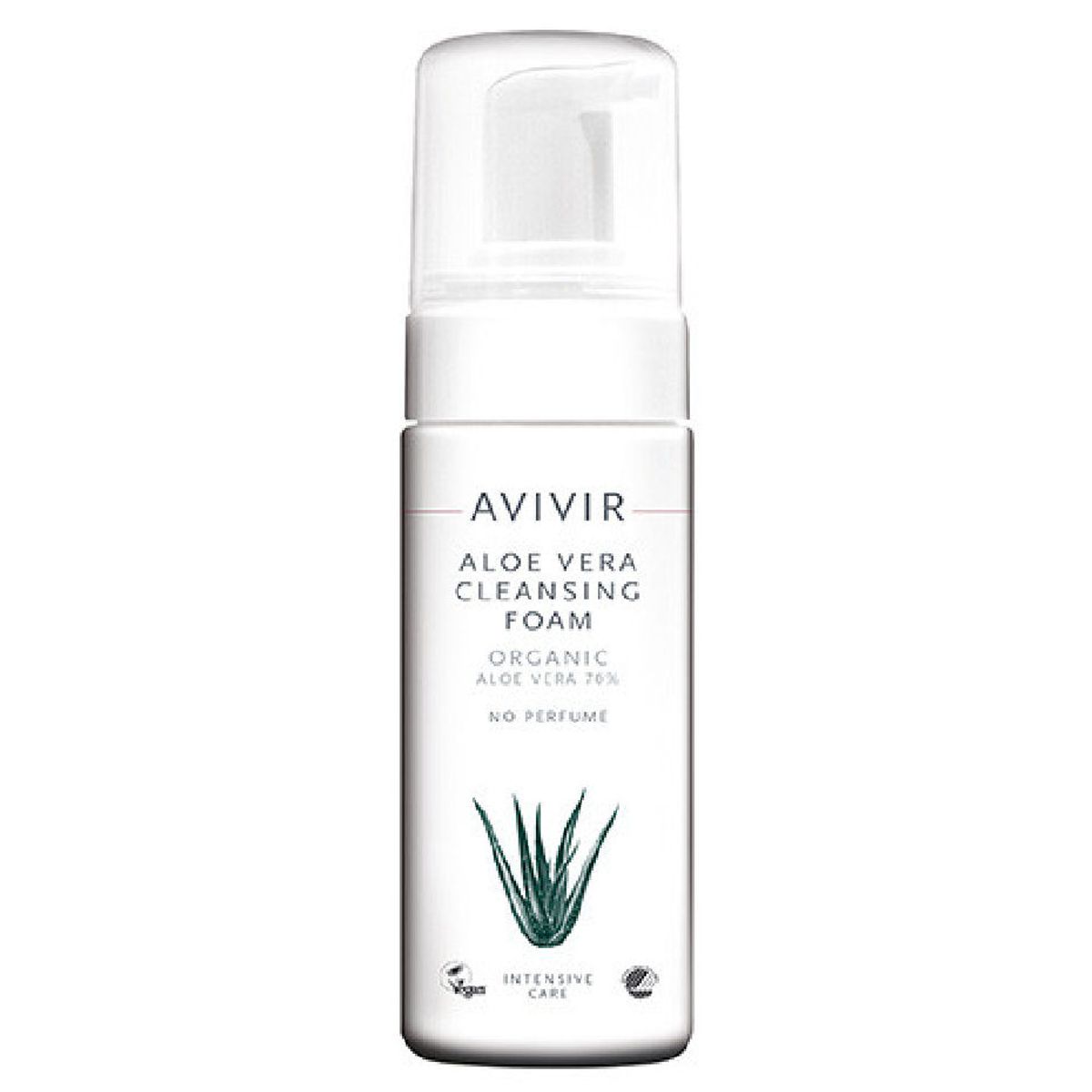 Avivir aloe vera cleansing foam organic aloe vera 70% no perfume 150ml