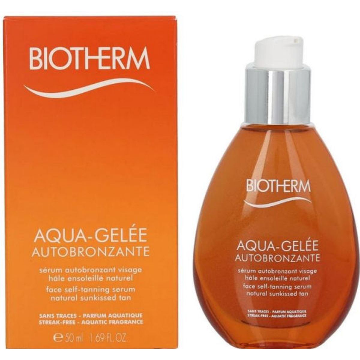 Biotherm aqua-gelée face self-tanning serum natural sunkissed tan 50ml