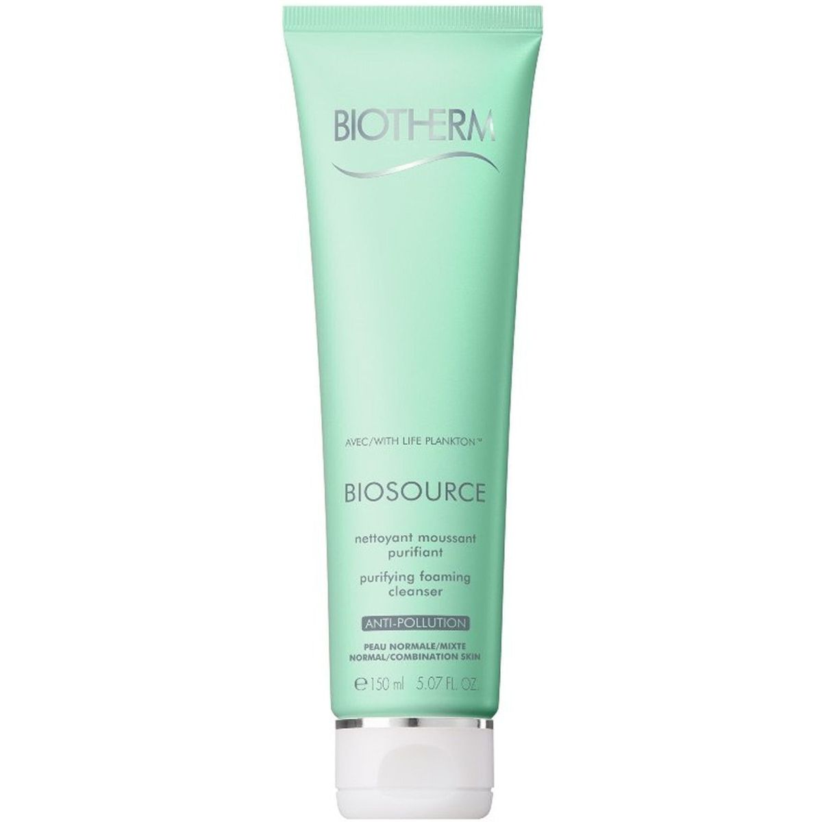 Biotherm biosource purifying foaming cleanser with life plankton 150ml