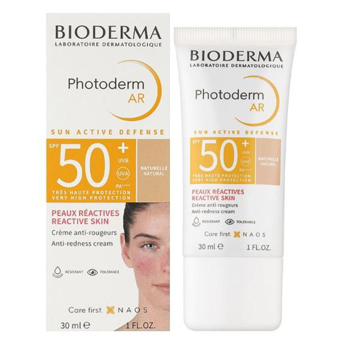 Bioderma photoderm AR sun active defense SPF50+ very high protection anti-redness cream 30ml