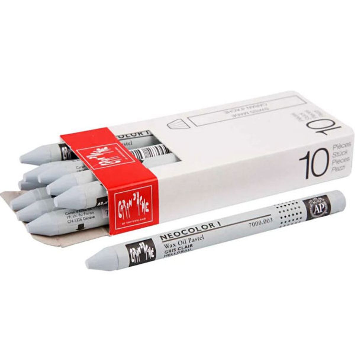 Caran d'ache genéve neocolor 1 light grey 10 stk.