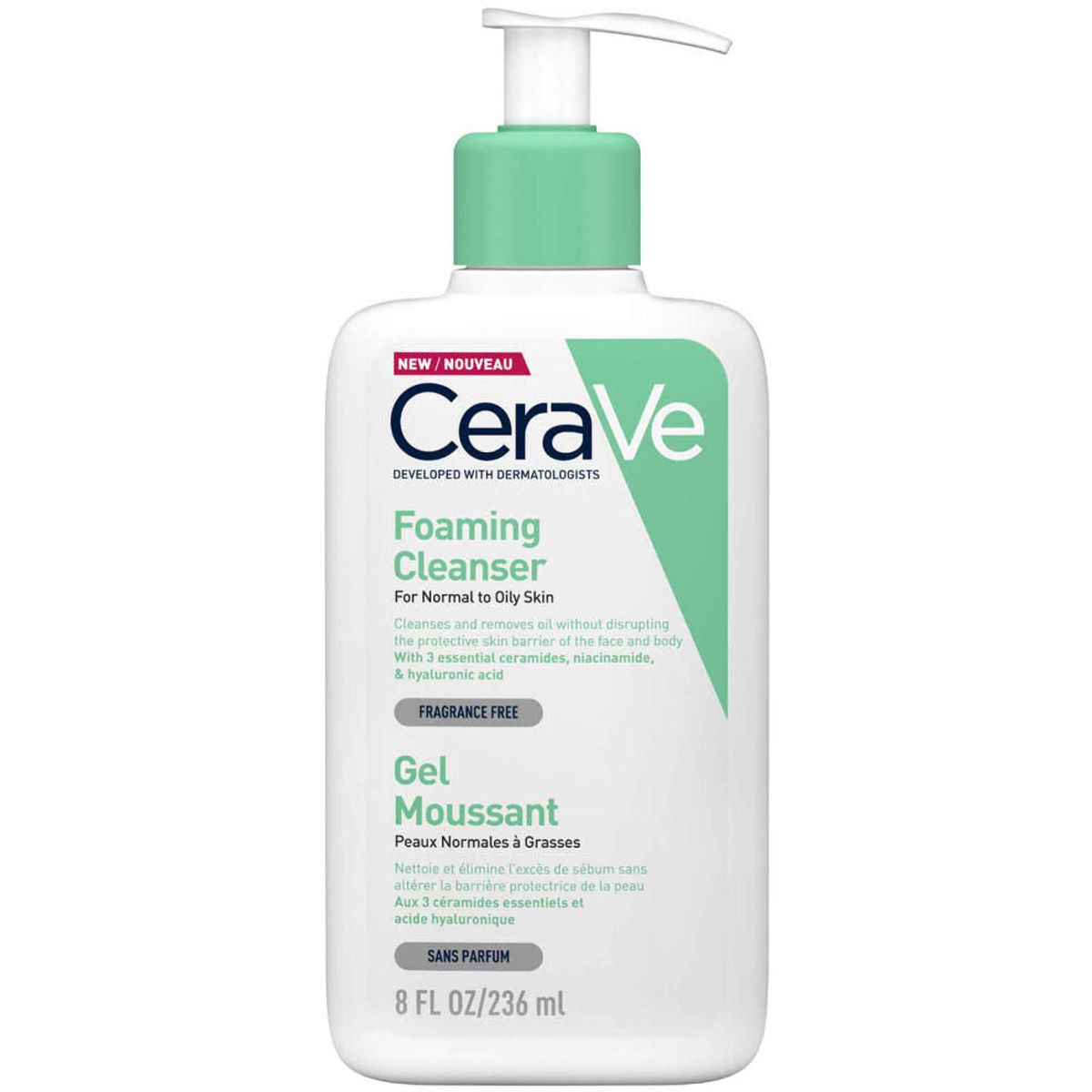 Cerave foaming cleanser for normal to oily skin 236ml