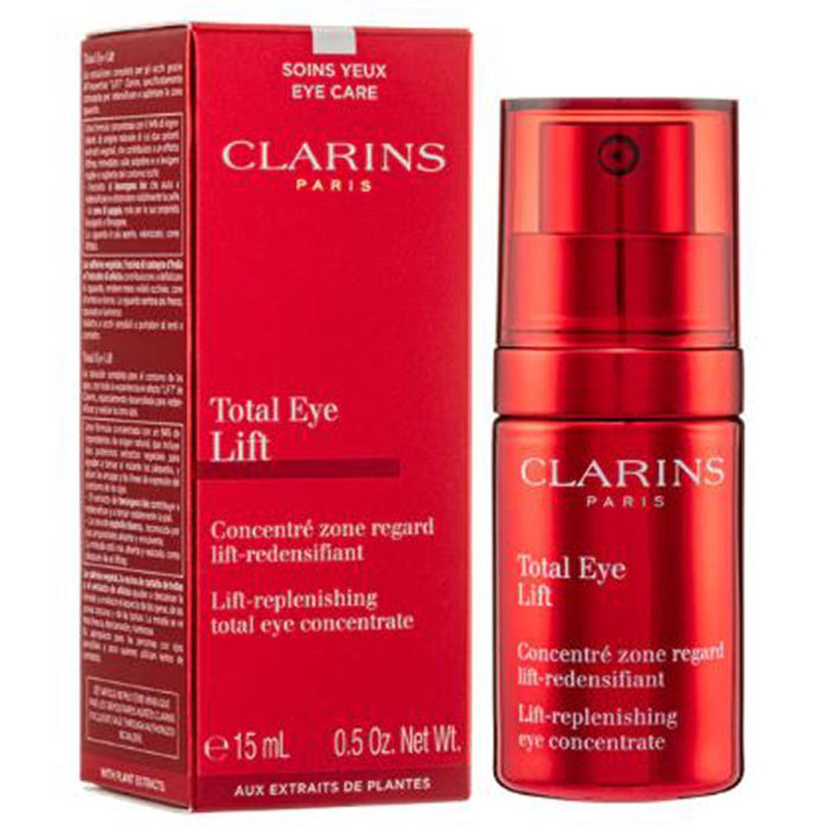 Clarins paris total eye lift lift-replenishing eye concentrate 15ml