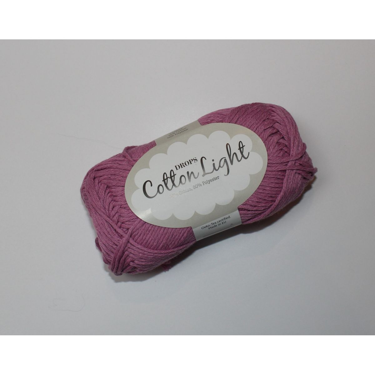 Drops garn Cotton Light - Lys fuchsia farve 23 - 50g