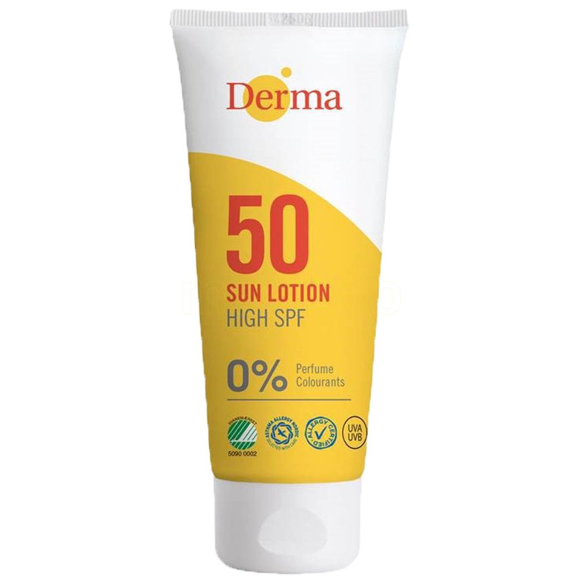 Derma sun lotion 0% perfume 50 high spf 100ml