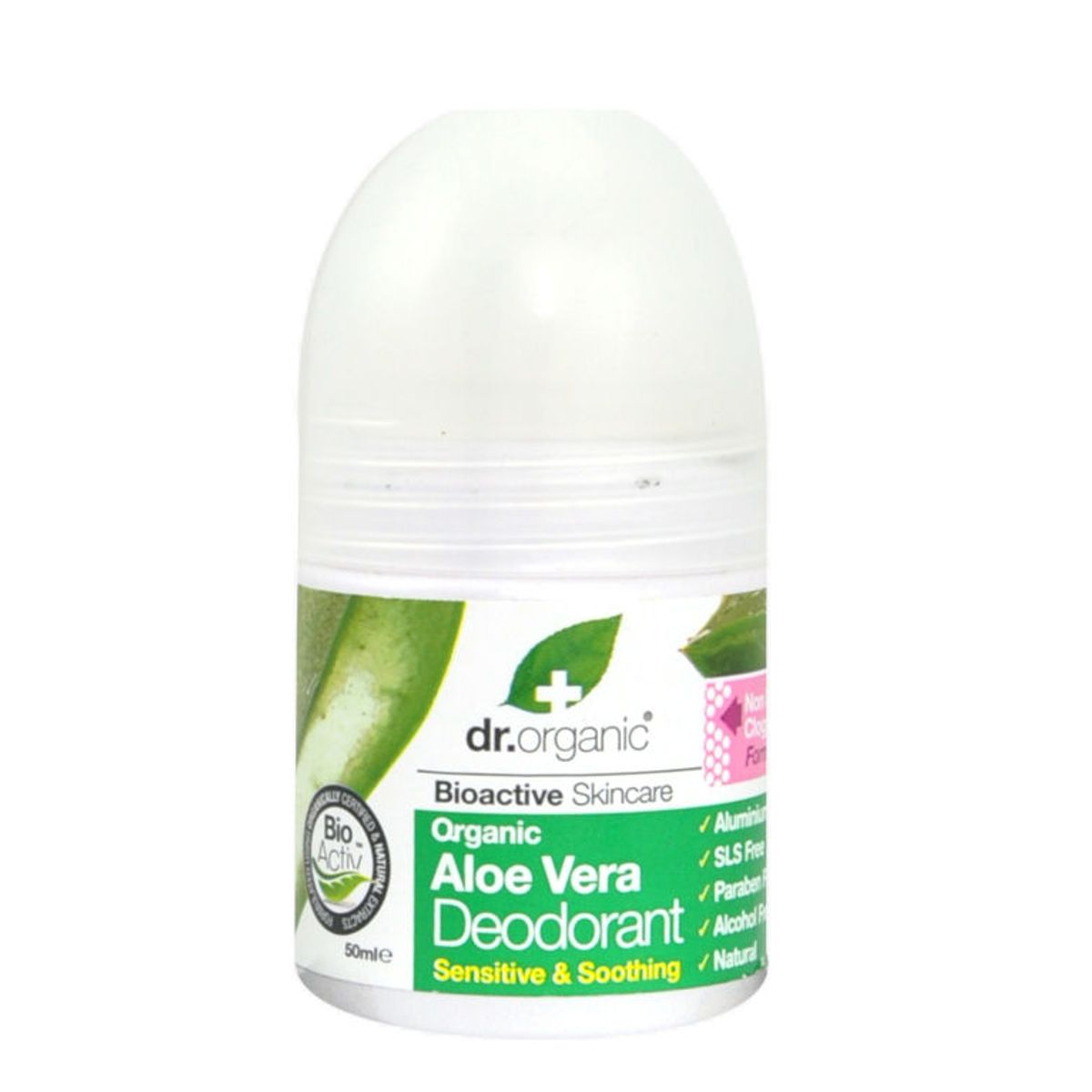 Dr. Organic bioactive skincare organic aloe vera deodorant 50ml