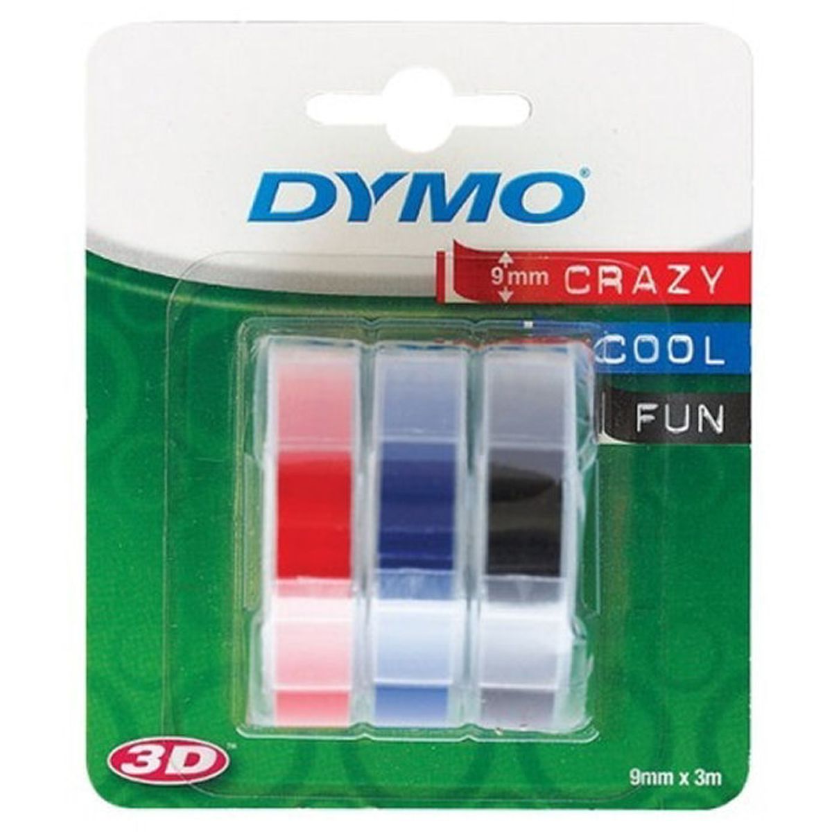 Dymo 3D prægetape crazy cool fun 9mm x 3m