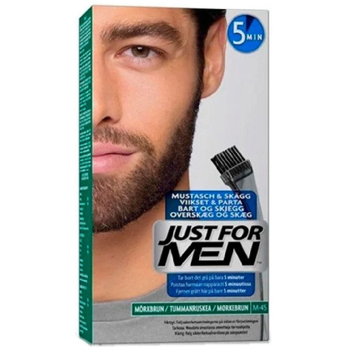 Just for men skægfarve mørkebrun M-45