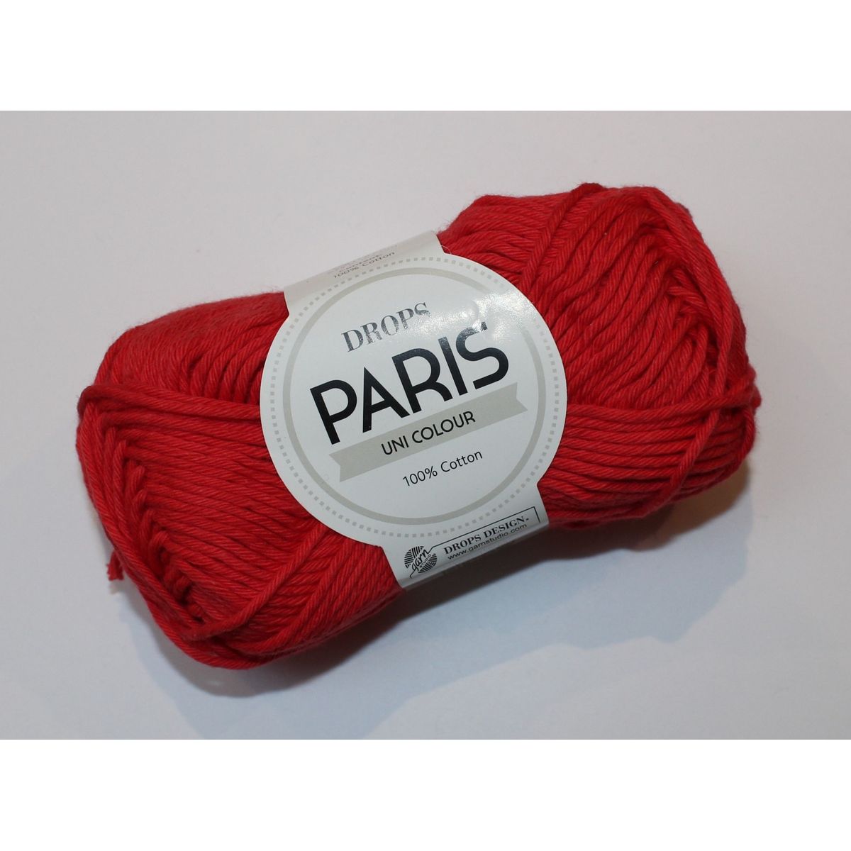 Drops Paris Uni Colour - Rød farve 12, 50 gram