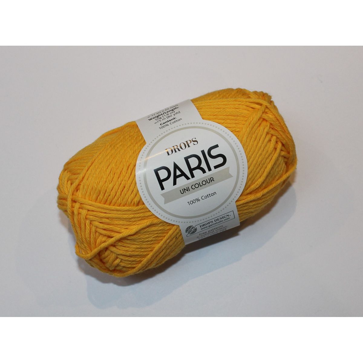 Drops Paris Uni Colour - Mælkebøtte farve 14, 50 gram