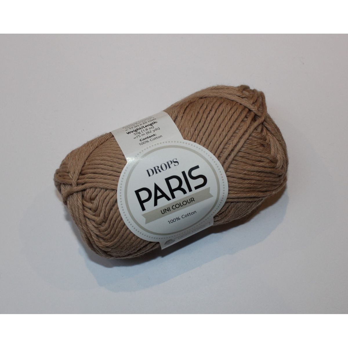 Drops Paris Uni Colour - Beige farve 26, 50 gram