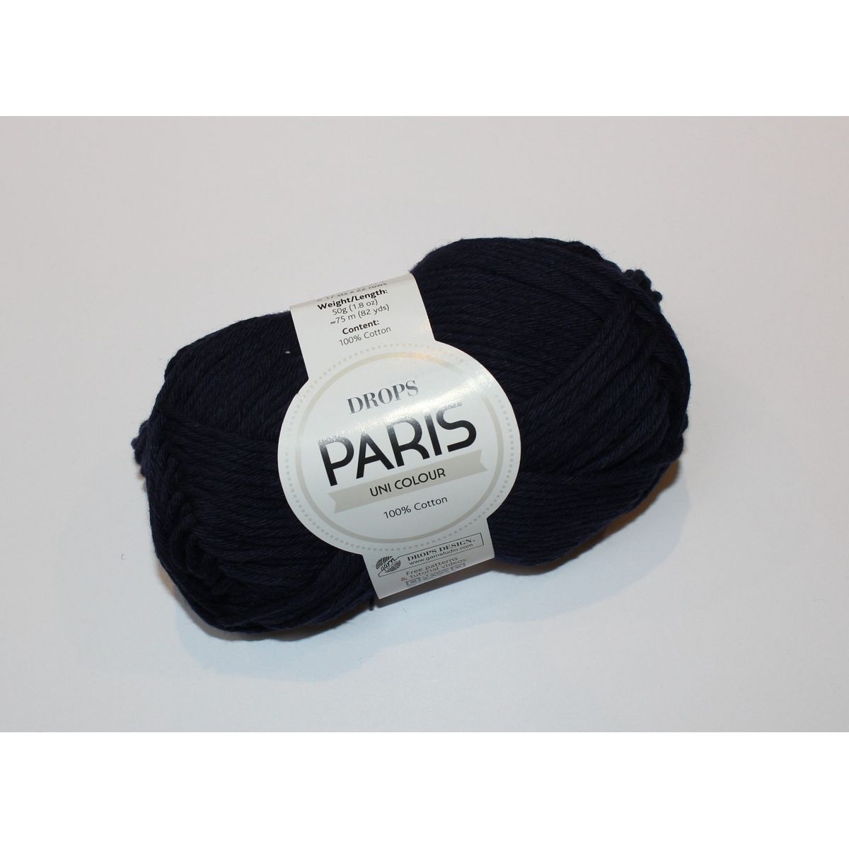 Drops Paris Uni Colour - Marineblå farve 28, 50 gram