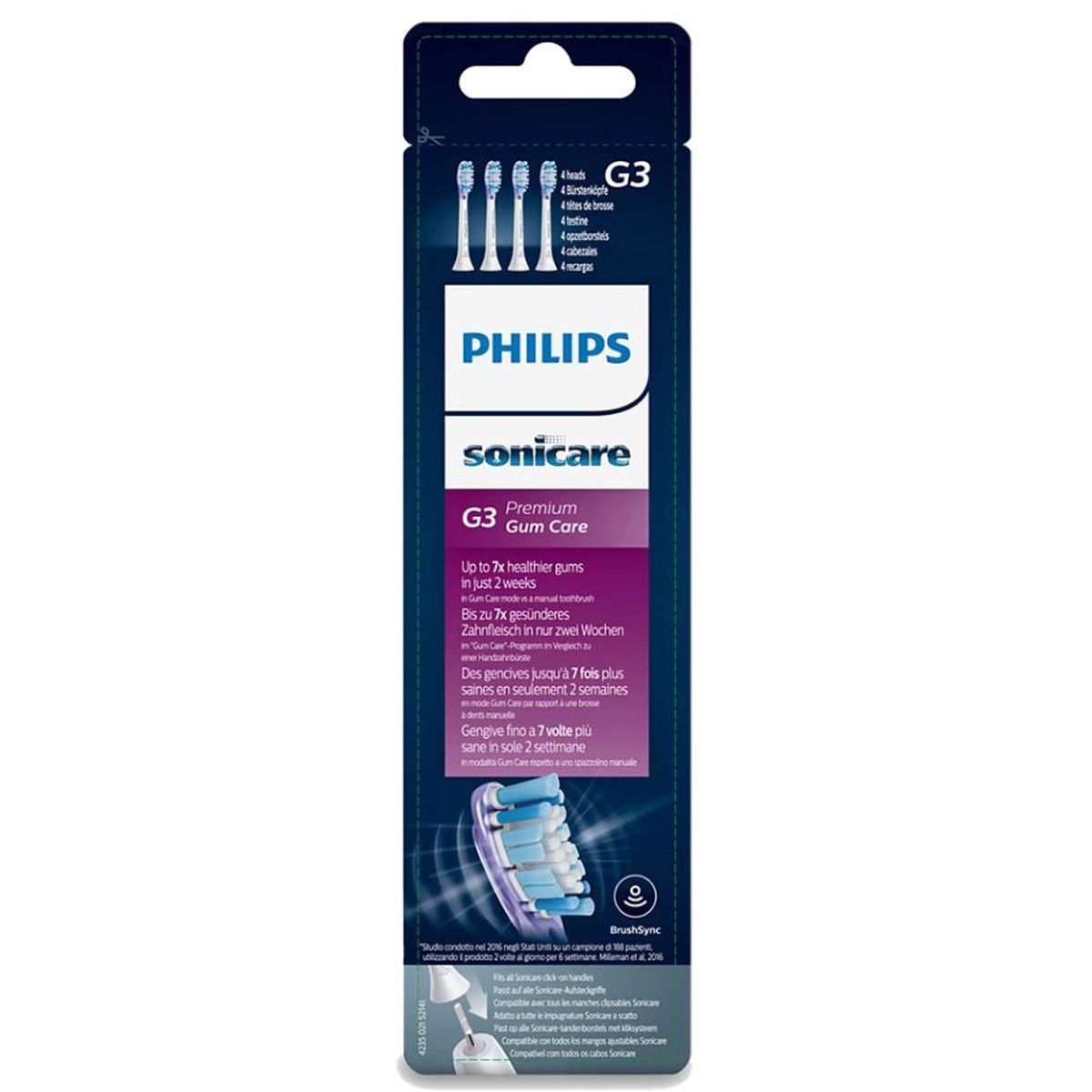 Philips sonicare G3 premium gum care HX9054/17 4 heads