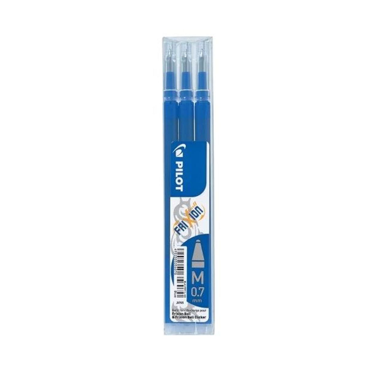 Pilot frixion refill for frixion ball & frixion ball clicker M 0,7mm blå 3 stk.