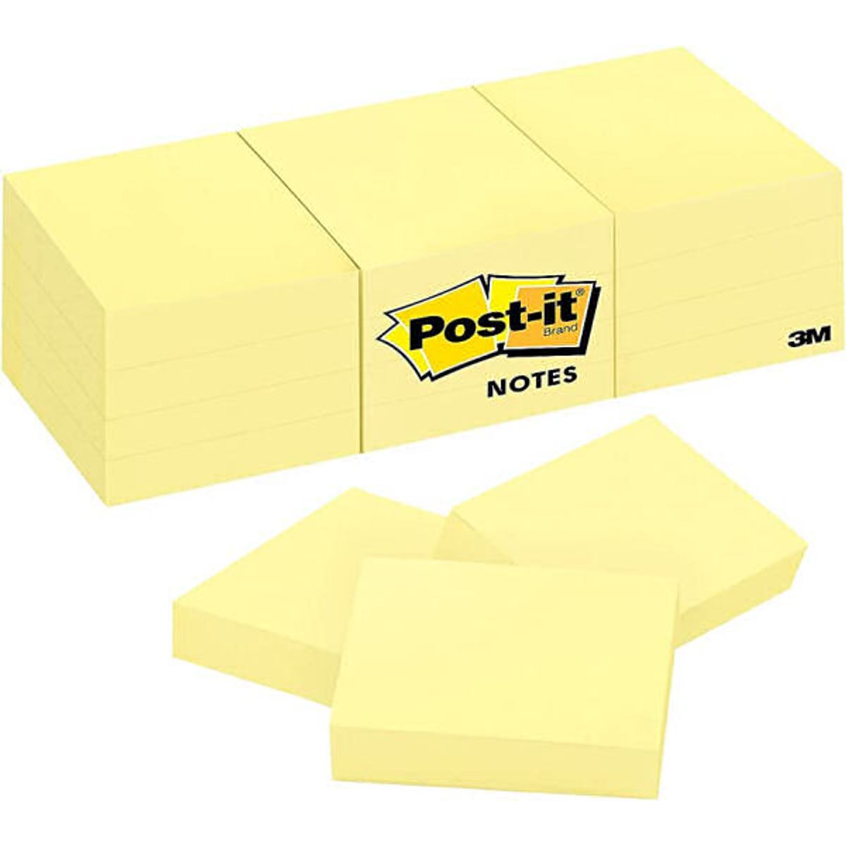 Post-it notes 3M 653 38mm x 51mm 100 ark 12pk