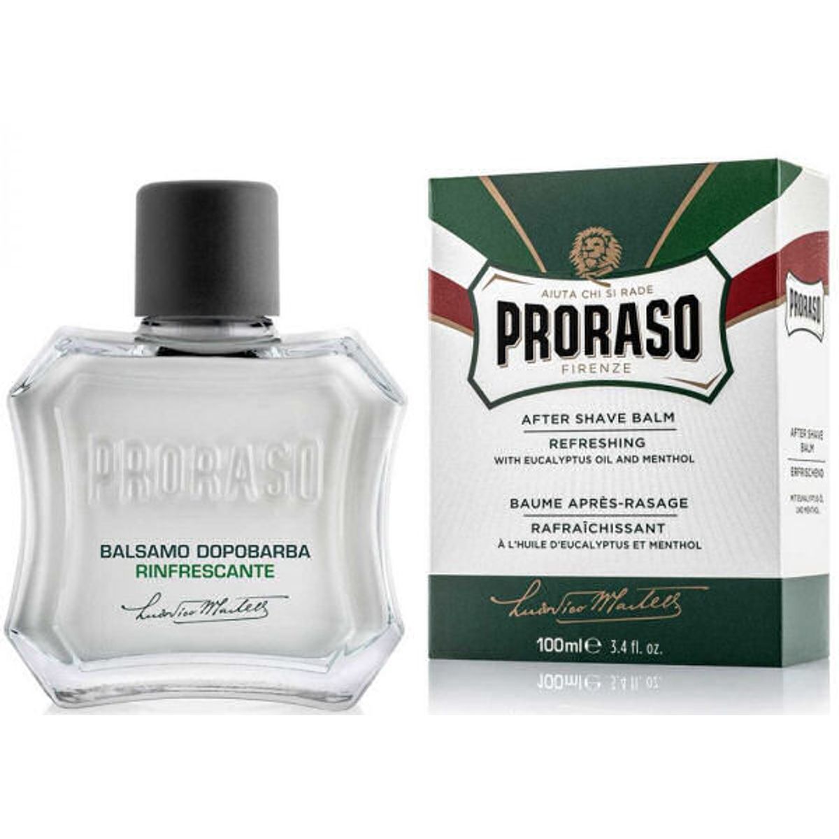 Proraso firenze after shave balm with eucalyptus oil and menthol 100ml