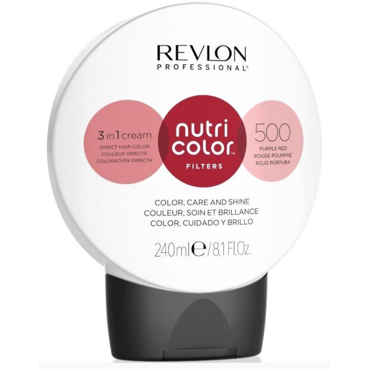 Revlon professional nutri color filters 3in1 cream direct hair color 500 purple red 240ml