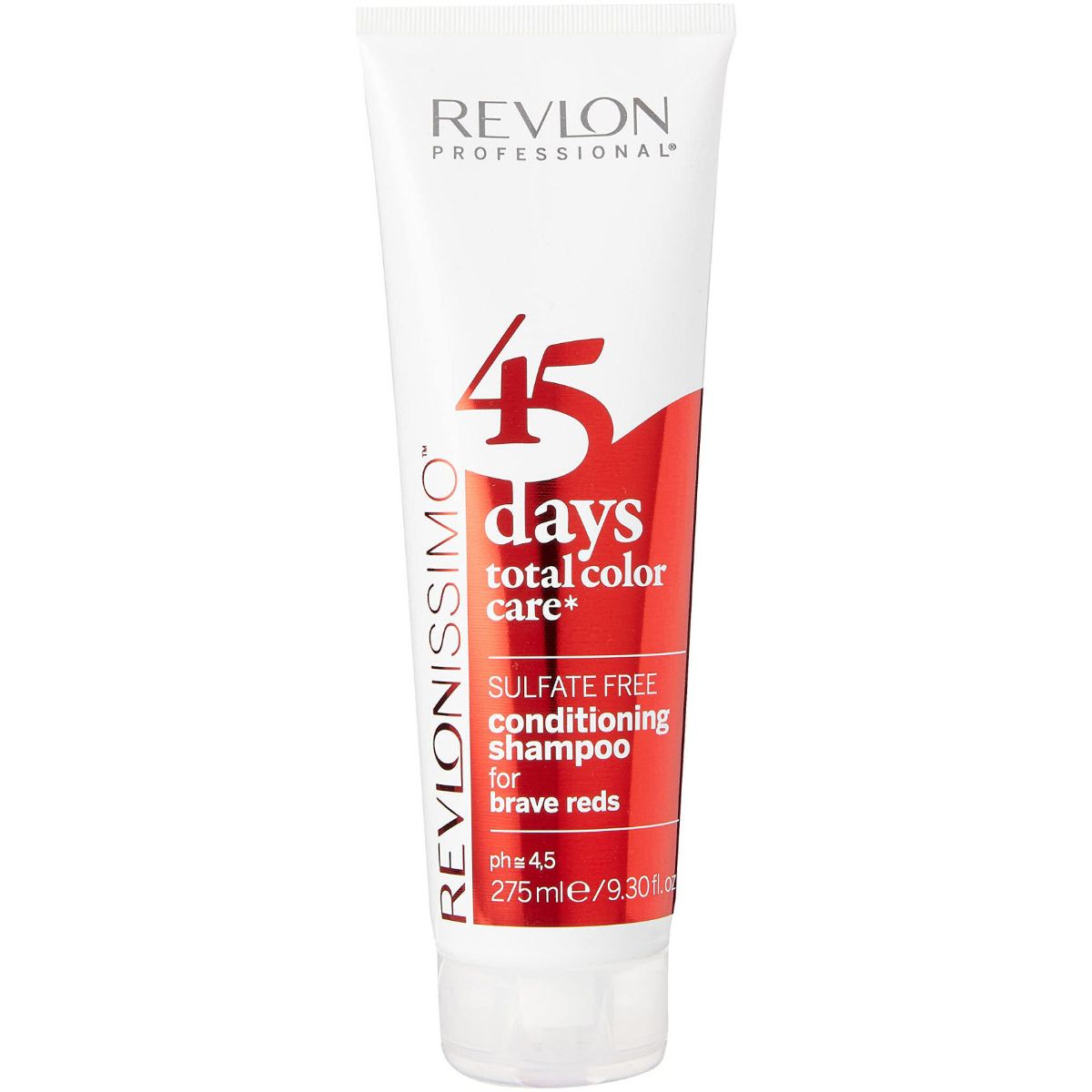 Revlon revlonissimo 45 days total color care sulfate free conditioning shampoo for brave reds 275ml