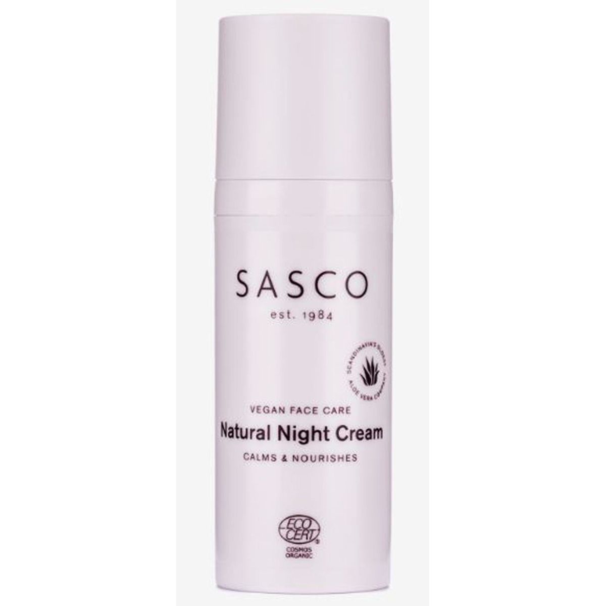 Sasco vegan face care natural night cream calms & nourishes 50ml