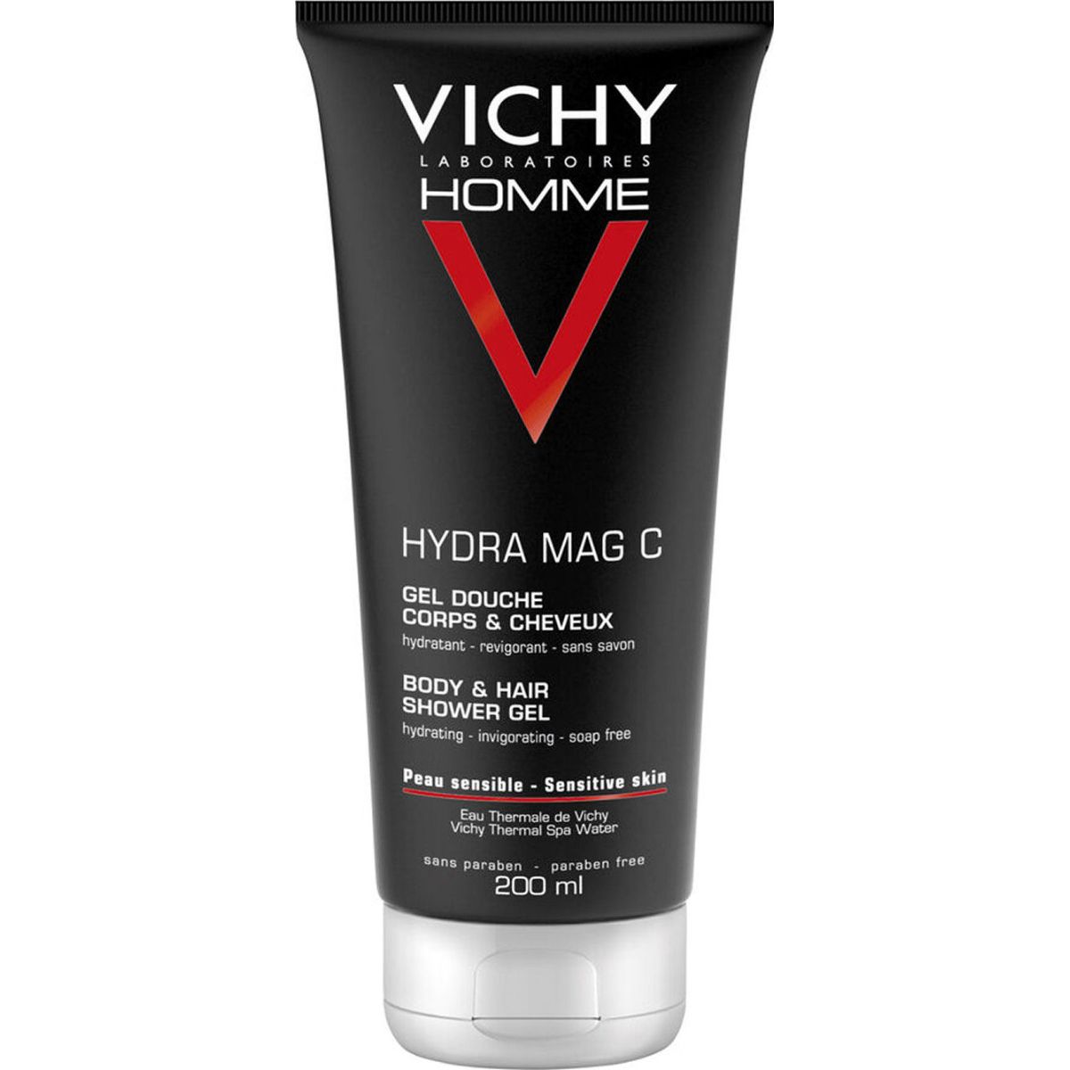 Vichy homme hydra mag c body & hair shower gel 200ml