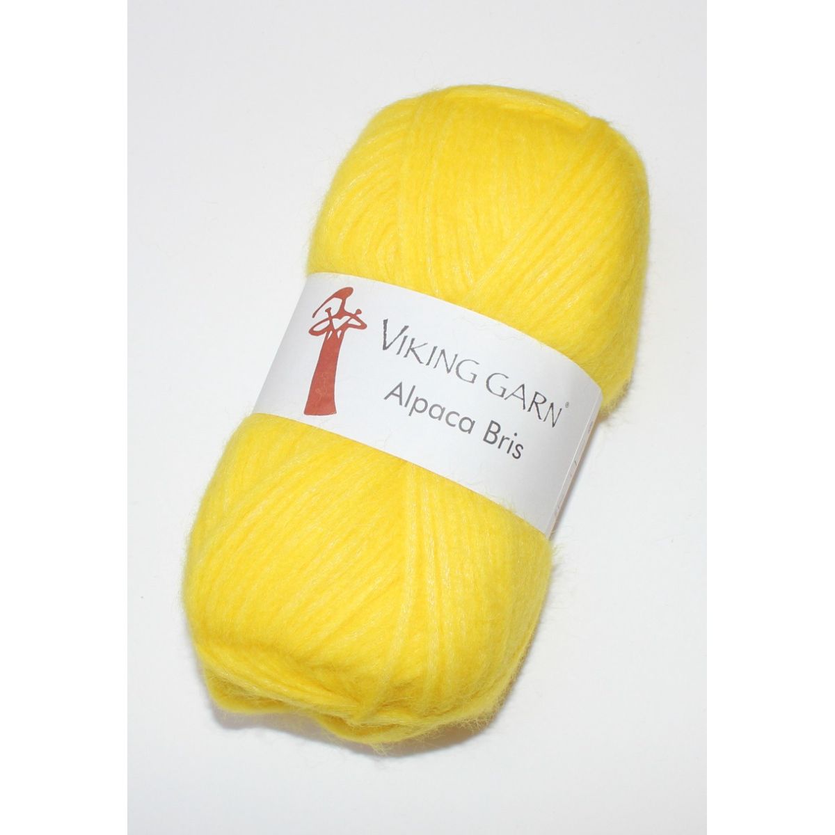 Viking Garn Alpaca Bris - Stærk gul farve 344, 50 gram