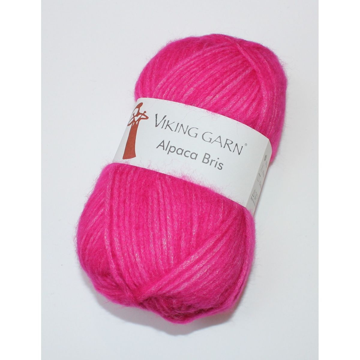 Viking Garn Alpaca Bris - Cerise farve 362, 50 gram