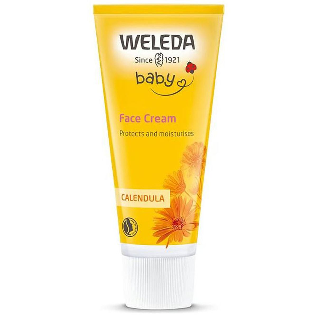 Weleda baby face cream protects and moisturises delicate skin calendula 50ml