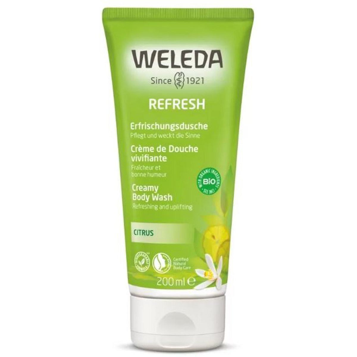 Weleda refresh creamy body wash citrus 200ml