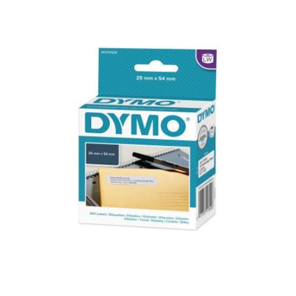 Dymo labels S0722520 25mm x 54mm 500stk