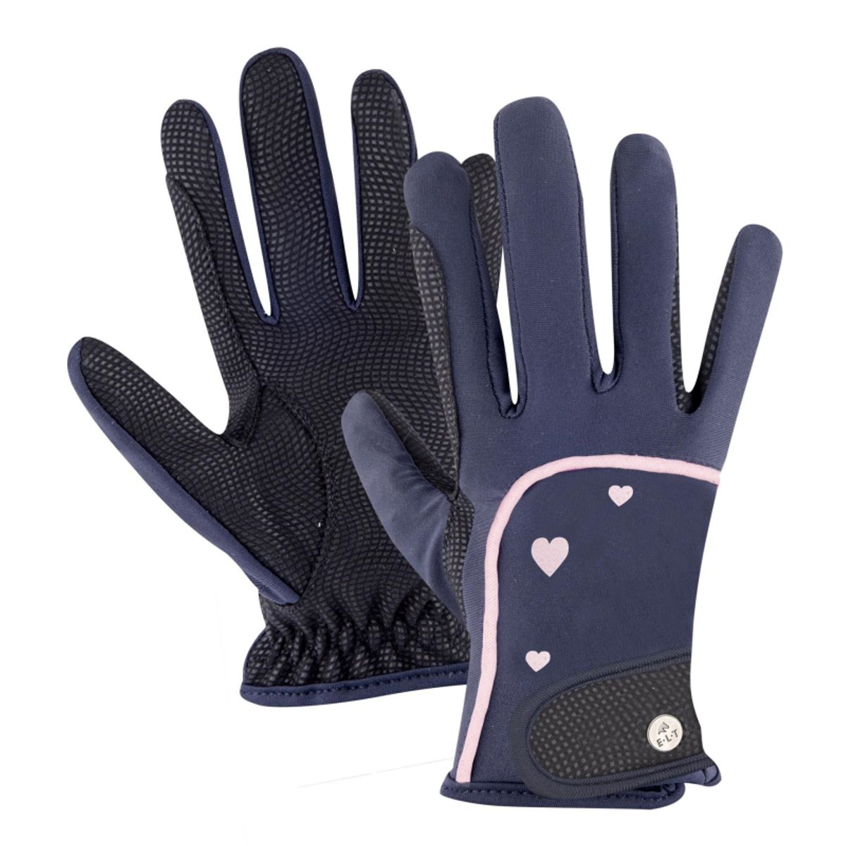 Ridehandske Barn | "Heart" Navy