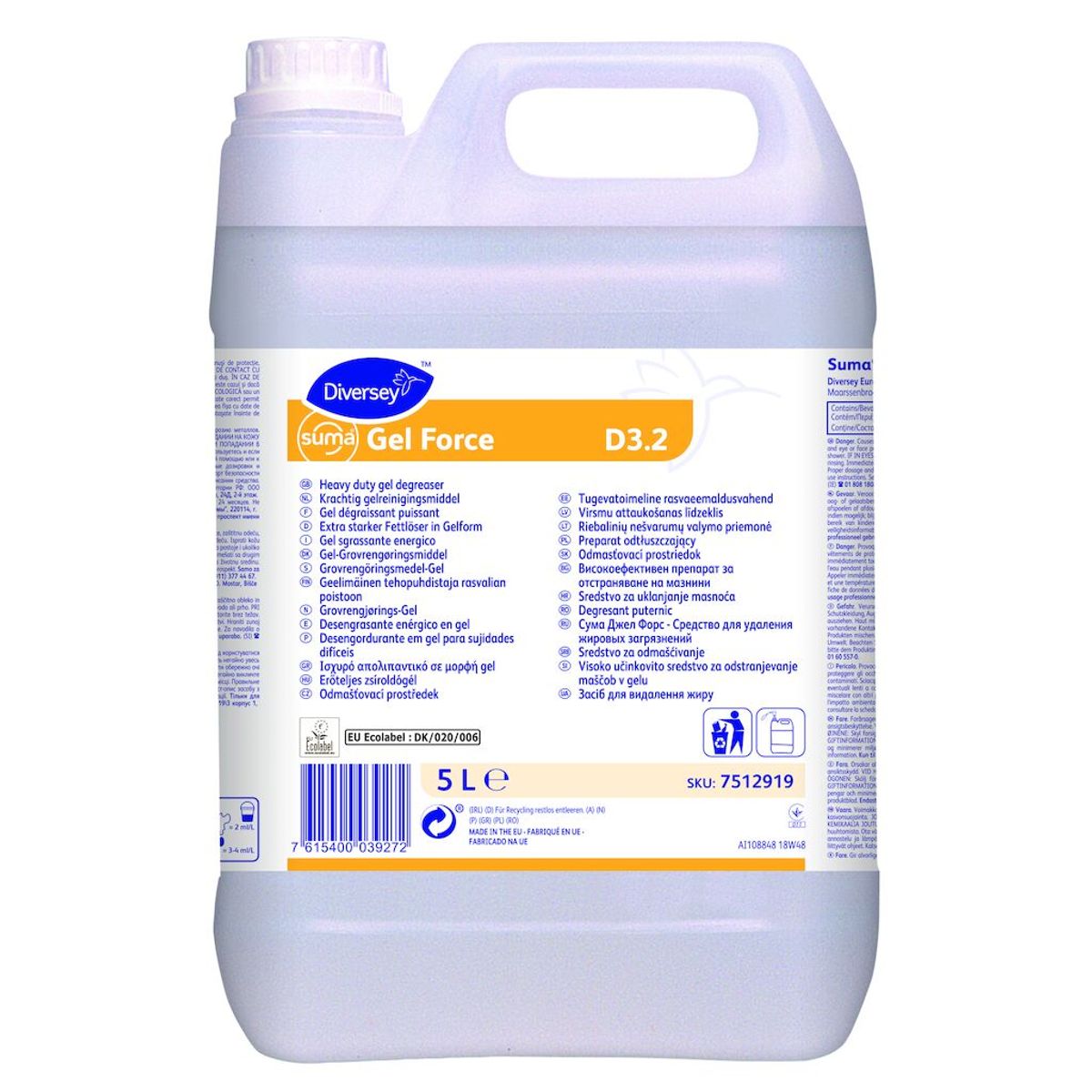 Suma Gel Force D3.2, grundrens, 5 L