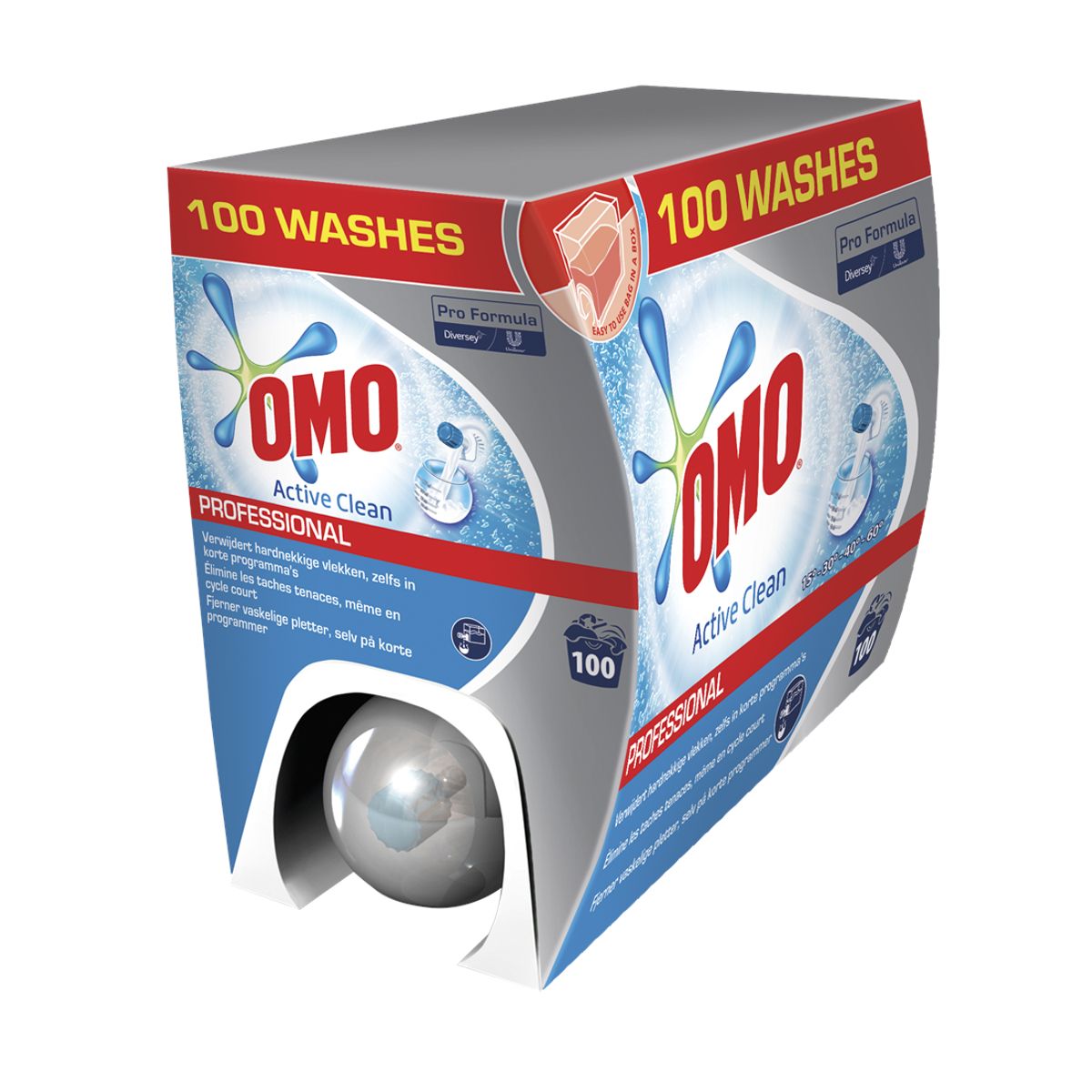 OMO Professional Active Clean, flydende vaskemiddel, 7.5 L