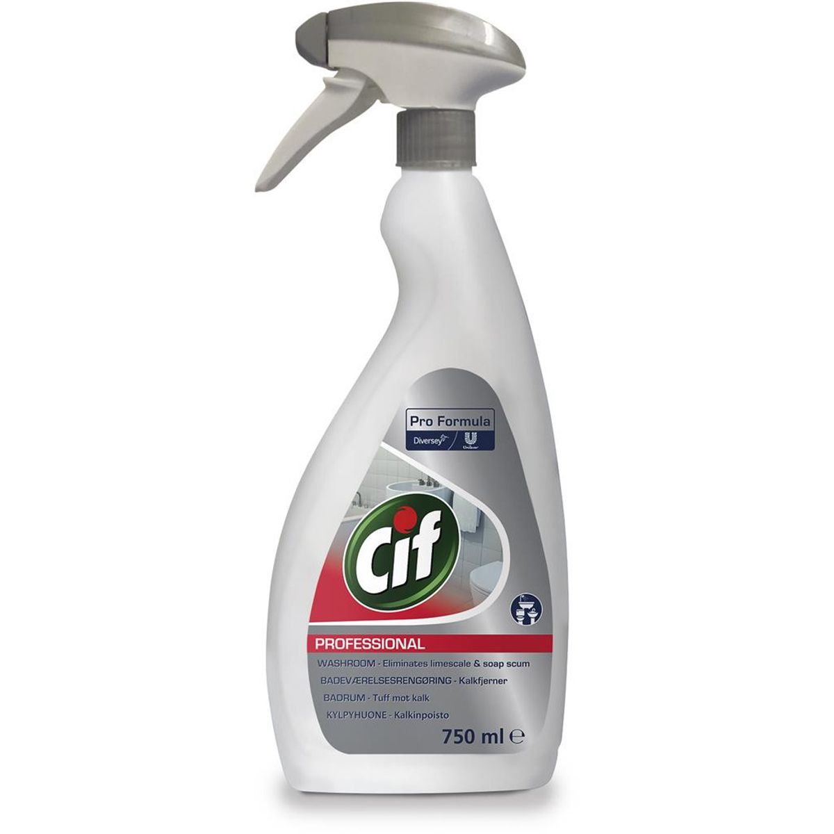 CIF Professional Badeværelsesrengøring, 750 ml.