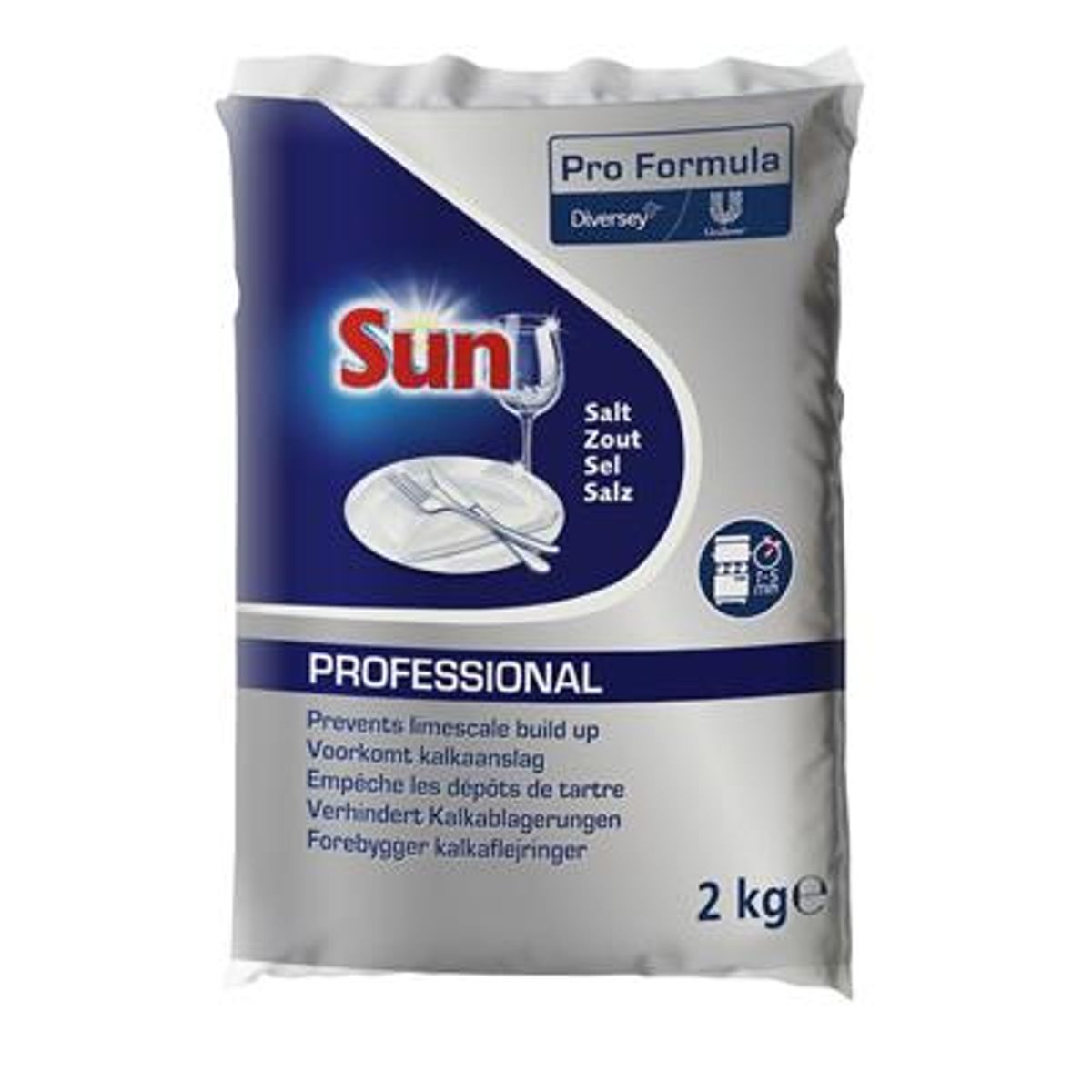 Sun Pro Formula Salt til opvaskemaskine, 2 kg.