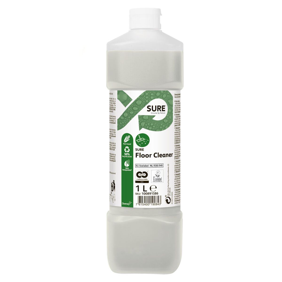 SURE Floor Cleaner, plantebaseret gulvrengøringsmiddel, 1 L