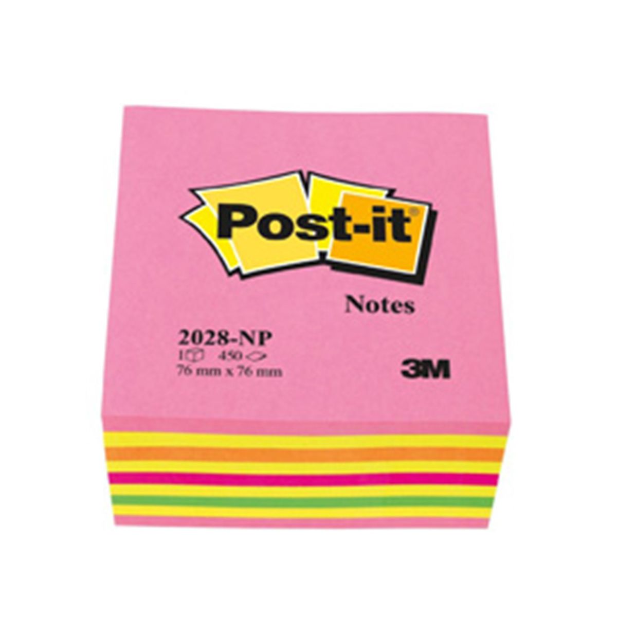 Post-it Notes 76x76 kubusblok Lollipop pink